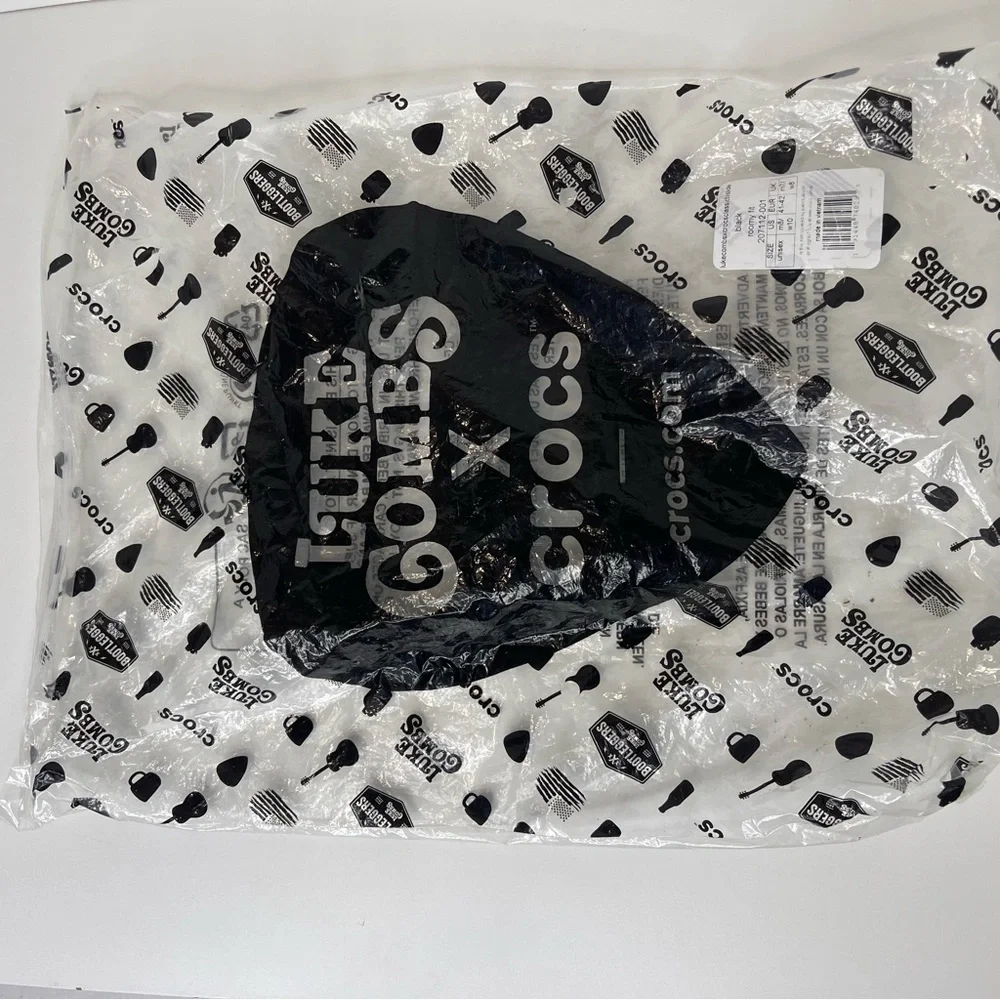 Luke Combs X Crocs Mens 8 Womens 10 Unisex Guitar Music Flag Beer Slides Sandals